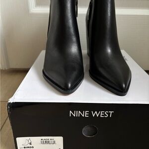 Nine West Black Heeled Boots